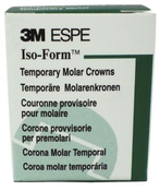 3M Iso-Form Temporary Molar Crowns, L75, Lower Left Second Molar, 5 Crowns