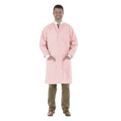 SafeWear Hi-Perform Lab Coat Pink Medium 12/Pk