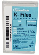 SybronEndo K-Files SS 25mm #15 6/Bx
