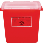 Monoject Sharps Container Red 14 Quart Chimney Top