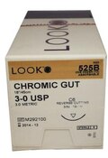 Suture Chromic Gut C-6 3/0 18" 12/Bx