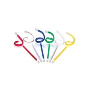 Flexo Disposable Plastic Saliva Ejectors Rainbow 1,000/Pk