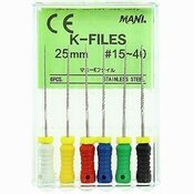 K-Files 25mm #15-40 6/Pk