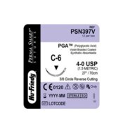 Perma Sharp Suture PGA C-6 4-0 27" 12/Bx