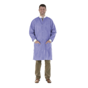 SafeWear Hi-Perform Lab Coat Purple Medium 12/Pk