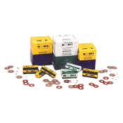 Paper Discs Brass Center 5/8" Garnet X-Coarse 200/Pk
