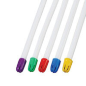 FLEXJET Saliva Ejectors Clear w/Multi-Colored Tip 100/Pk