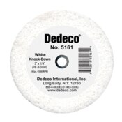 White Knock-Down Wheel 3''X3/8'' 1/Pk