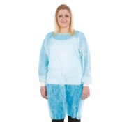 SafeWear Form-Fit Isolation Gown Blue Regular 12/Pk