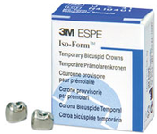 3M Iso-Form Temporary Bicuspid Crowns, U58, Upper Right Second Bicuspid, 5 Crowns