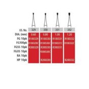 Alpen Burs Carbide 100/Pk FG332 Pear