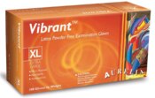 Aurelia Vibrant PF Chlorn Latex Gloves Large 100/Bx