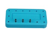 Bur Block Magnetic 14 Hole Baby Blue