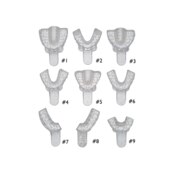Vista Clear Plastic Impression Tray #6 Sm/Lower 12/Bg