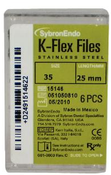 SybronEndo K-Flex Files SS 25mm #35 6/Bx