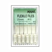 Mani K-Flex Files 21mm #15 6/Bx