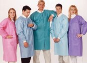 Extra-Safe Lab Coats Medical Blue XL 10/Pk