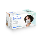 SafeMask FreeFlow Level-3 Masks 50/Bx White