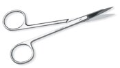 Vantage Crown and Collar Scissors 4-1/8” Curved