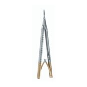 Castroviejo Needle Holder Curved 5.5" Flat Handle
