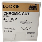 Suture Chromic Gut C-6 4/0 27" 12/Bx