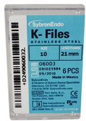 SybronEndo K-Files SS 21mm #10 6/Bx