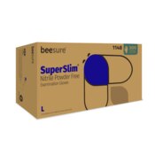 BeeSure Nitrile SuperSlim Gloves Large 300/Bx