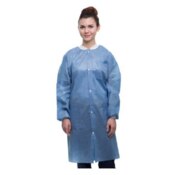 Easy-Breathe Lab Coat Ceil Blue X-Large 10/Pk