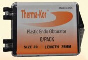 Therma-Kor Plastic Obturator 25mm 6/Pk #25