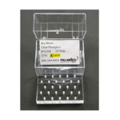 Bur Block 27 Hole RA Clear Plexiglass
