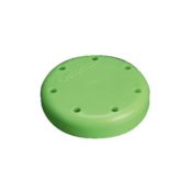 Magnetic Bur Block 7-Hole Small Round Neon-Green