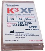 K3 XF File .25/.06 30mm 6/Pk