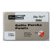 Dia-Vet Oversized Gutta Percha Points 35mm #90 60/Pk