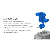 Lock-N-Reload 50mL Cartridge Couplers 20/Bag