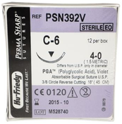 Perma Sharp Suture PGA C-6 4-0 12/Bx
