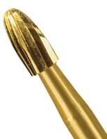 Axis Dental H48L-010 NTI FG Long Flame Carbide Burs – Trimming & Finishing, 5/Pk