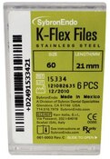 SybronEndo K-Flex Files SS 21mm #60 6/Bx