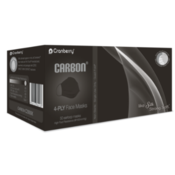 Carbon Earloop Masks ASTM-3 Black 50/Box