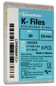 SybronEndo K-Files SS 25mm #20 6/Bx