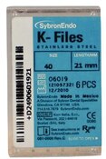 SybronEndo K-Files SS 21mm #40 6/Bx