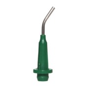 Pre-bent needle tip w/ TEAL I/O connection, green