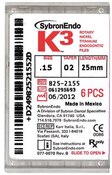 K3 Engine Files 25mm .15/.02 6/Pk