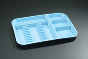 Divided Tray Size B Neon Blue