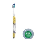 GUM Technique Complete Care Toothbrush/Floss Adult Pt Bundle 144/Kit