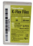 SybronEndo K-Flex Files SS 25mm #20 6/Bx