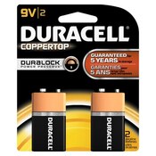 Duracell Coppertop w/Duralock Power Preserve Size 9V 2/Pk