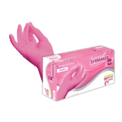 Alasta PF Shimmer Pink Nitrile Glove S 100/Bx