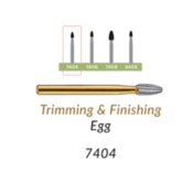 Trimming & Finishing Carbide Burs FG 7404 10/Pk