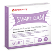 Smart Dam Non-Latex Spearmint Scent 6"x6" Purple 15/Box