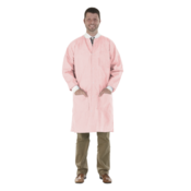 SafeWear Hi-Perform Lab Coat Pink Large 12/Pk